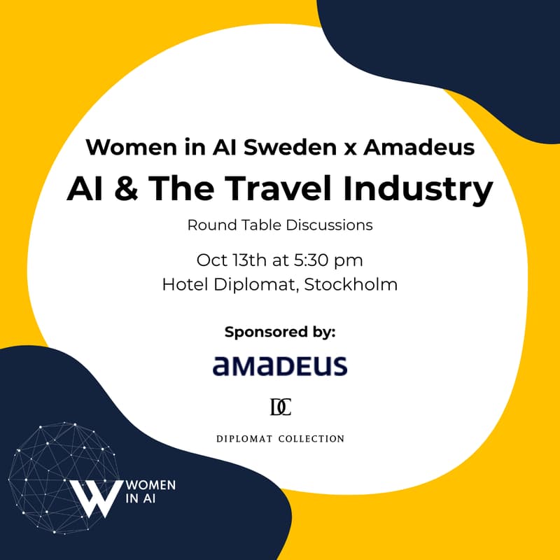 Cover Image for AI & the Travel Industry | Women in AI Sweden x Amadeus