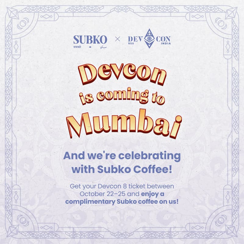Cover Image for Road to Devcon 8 x Subko! Get Your Tix & Grab a Coffee With Us