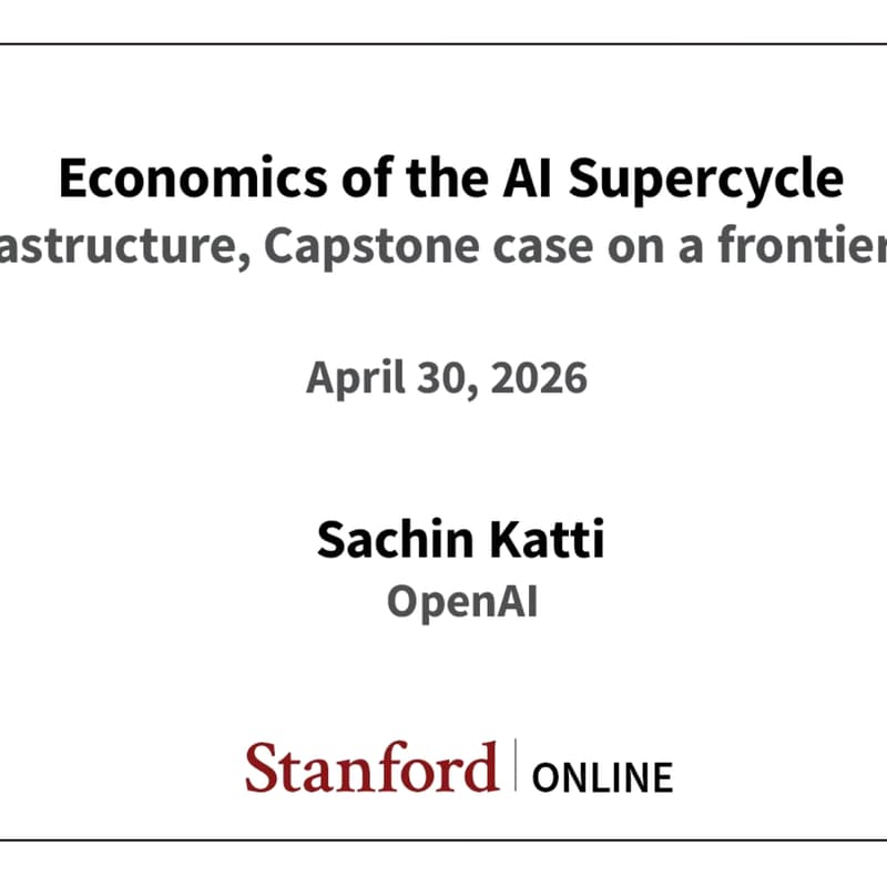 Cover Image for Обсуждение лекции Class #5| MS&E435: Economics of the AI Supercycle Stanford