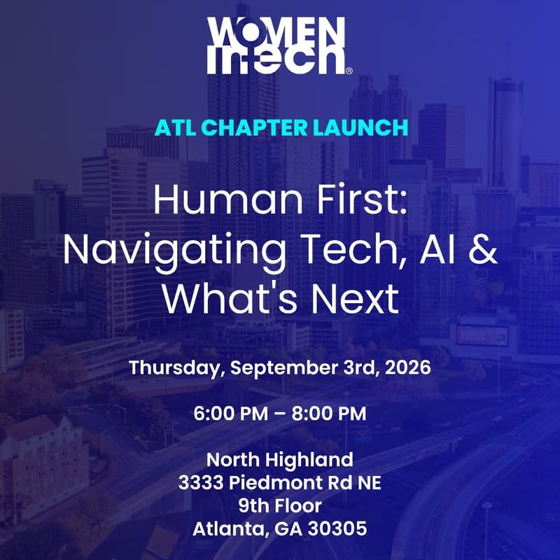 Cover Image for Atlanta Chapter Launch of Women In Tech® Global