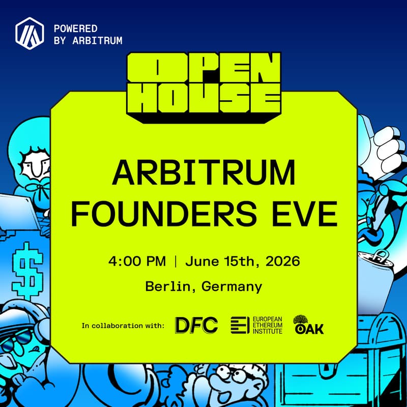 Cover Image for Arbitrum Founders Eve @ Berlin Blockchain Week 🇩🇪