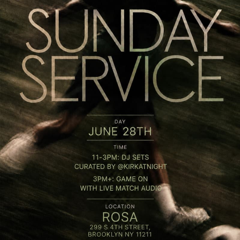 Cover Image for SUNDAY SERVICE AT ROSA