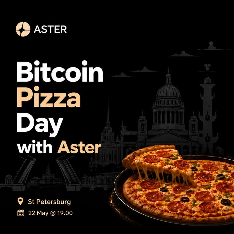 Cover Image for Bitcoin Pizza Day by Aster — St Petersburg