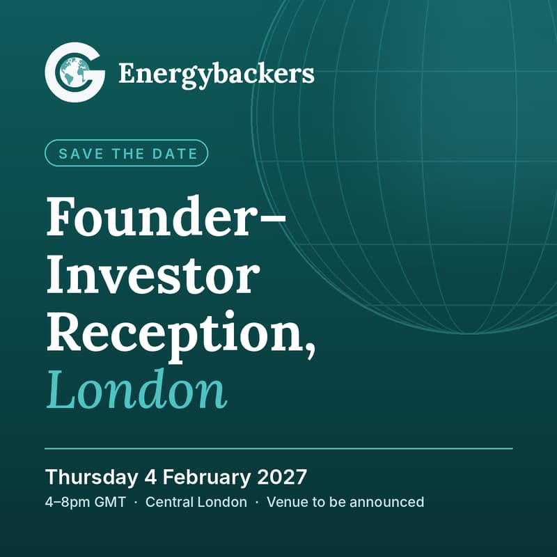Cover Image for Energybackers Founder–Investor Reception, London: Save the Date