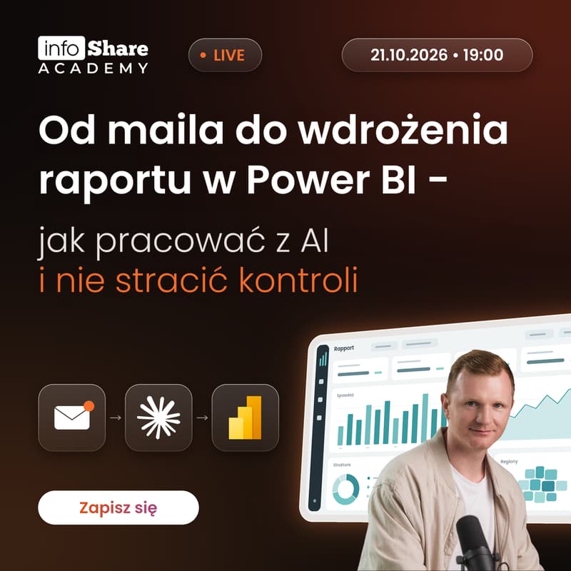 Cover Image for Od maila do wdrożenia raportu w Power BI - jak pracować z AI i nie stracić kontroli?