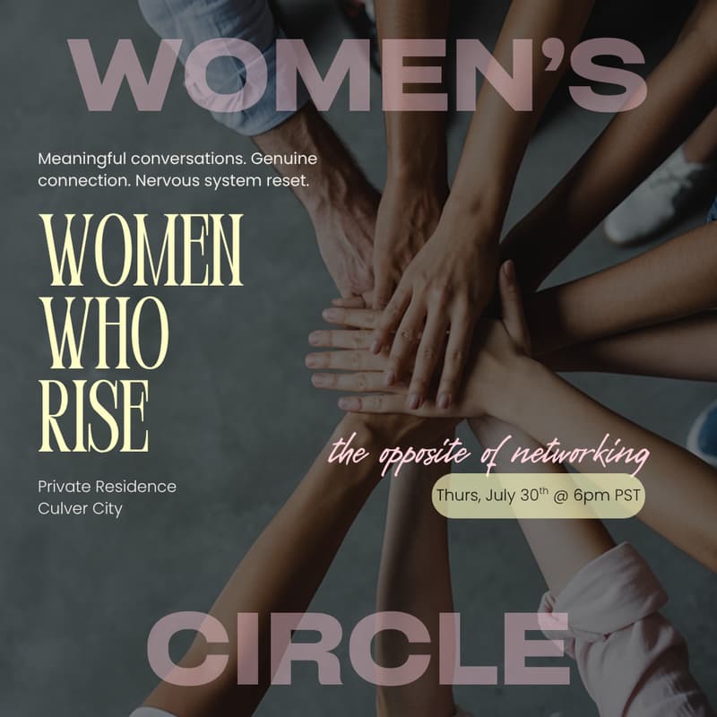 Cover Image for Women Who Rise: Monthly Women's Circle + Sound Bath