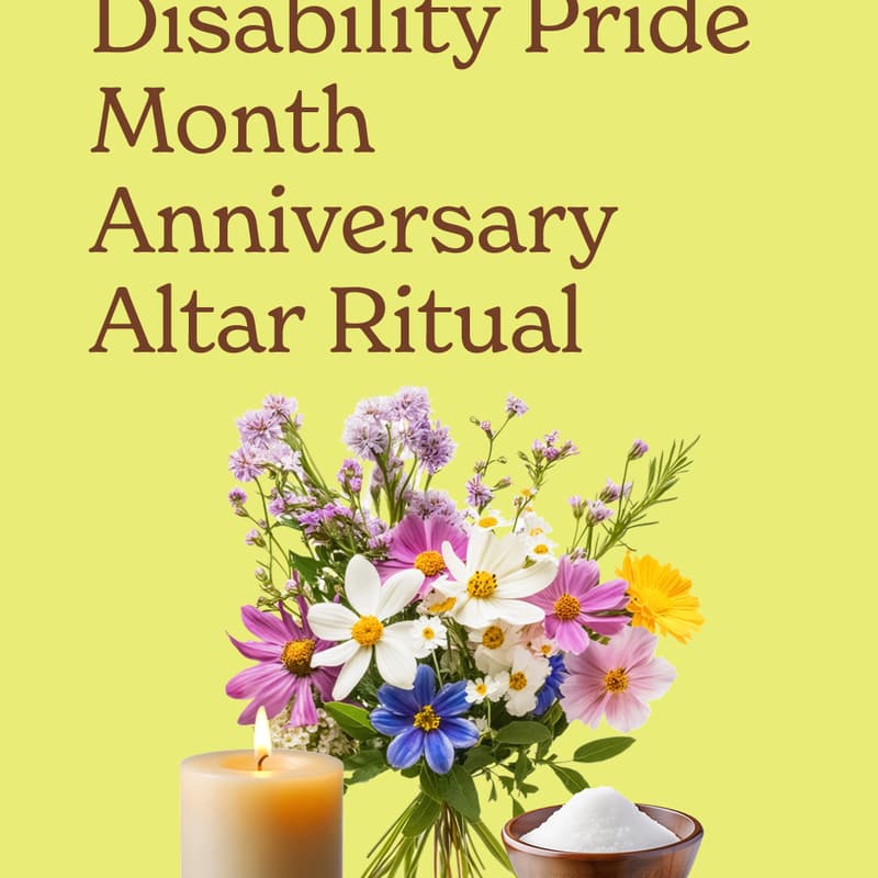 Cover Image for Disability Pride Month Anniversary Altar Ritual