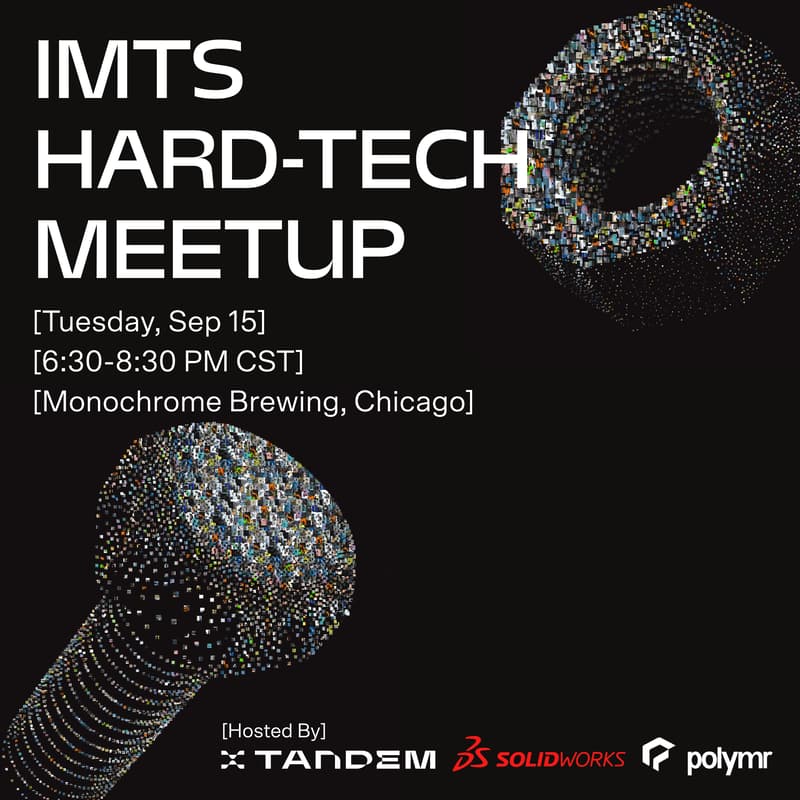 Cover Image for IMTS HardTech Happy Hour - by Solidworks, Tandem, and Polymr