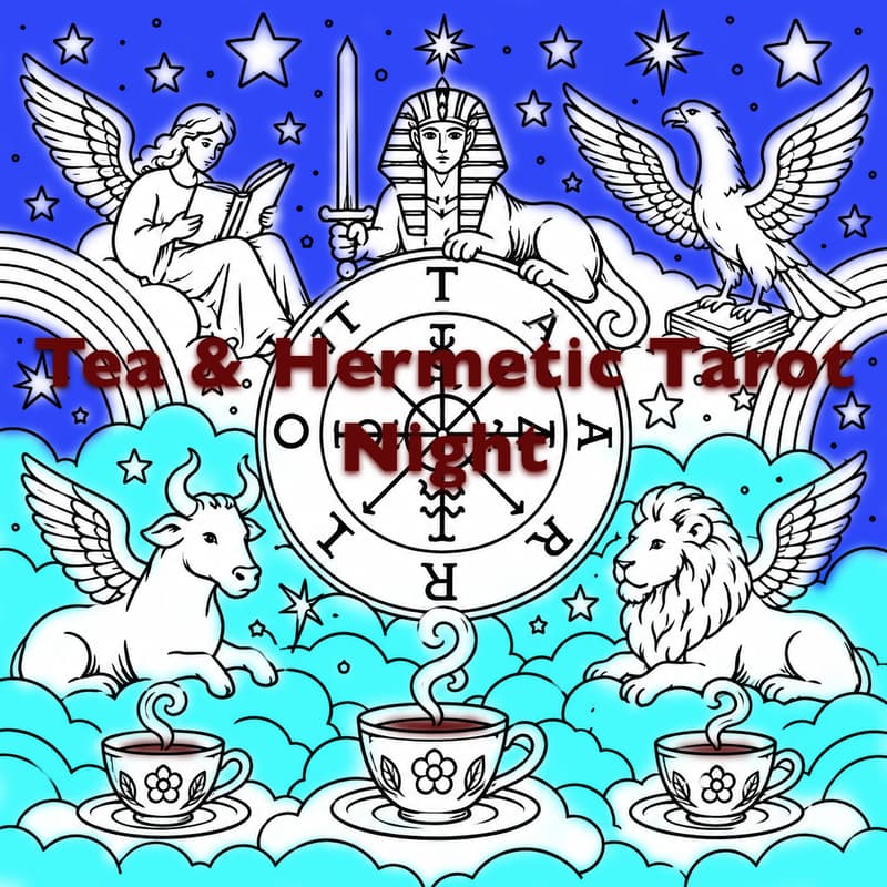 Cover Image for Tea & Hermetic Tarot at Night for Founders & Creatives
