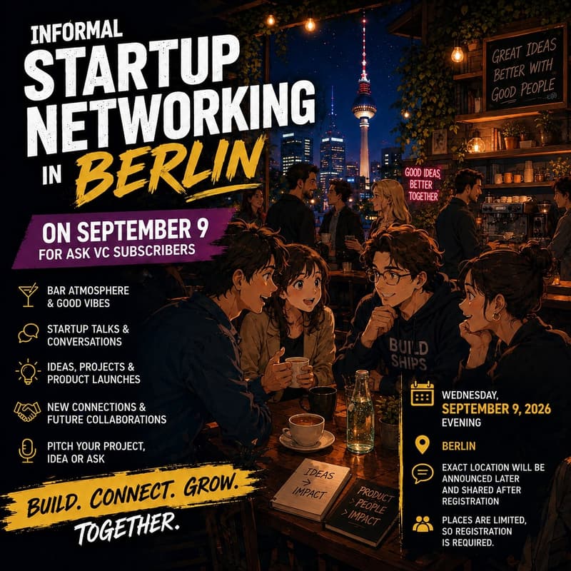 Cover Image for Informal Startup Networking in Berlin