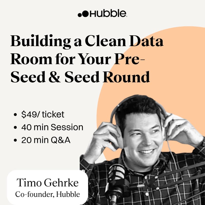 Cover Image for Building a Clean Data Room for Your Pre-Seed & Seed Round