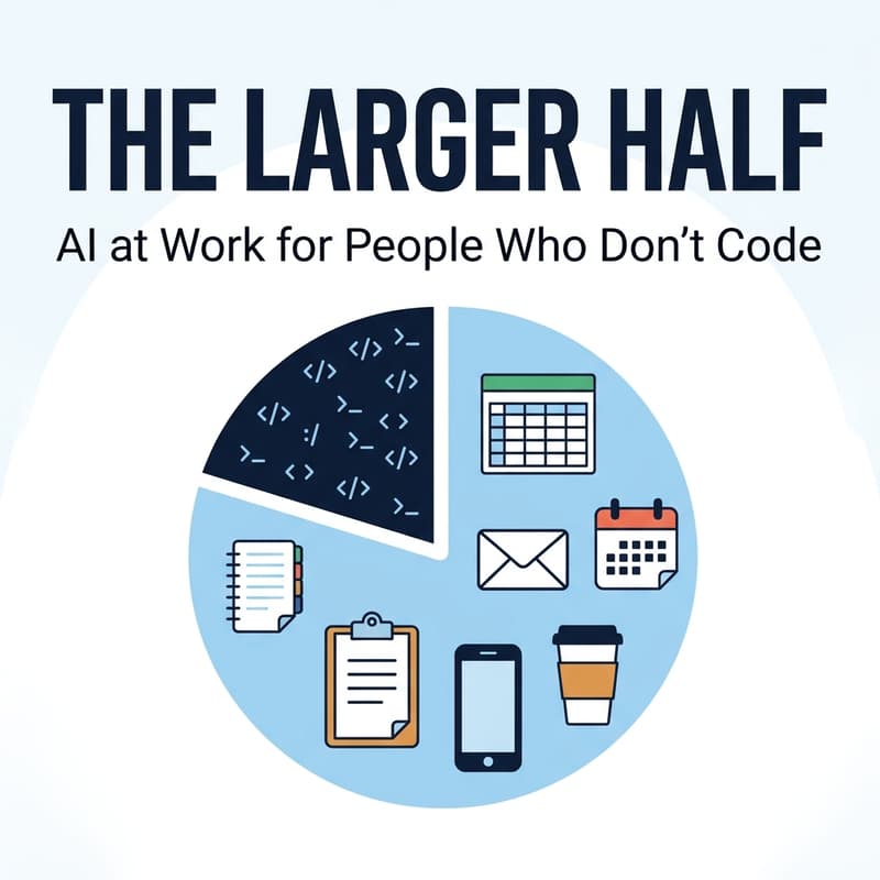 Cover Image for The Larger Half: AI at Work for People Who Don't Code