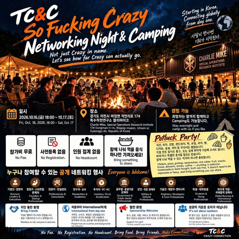 Cover Image for TC&C So Fucking Crazy Networking Night & Camping