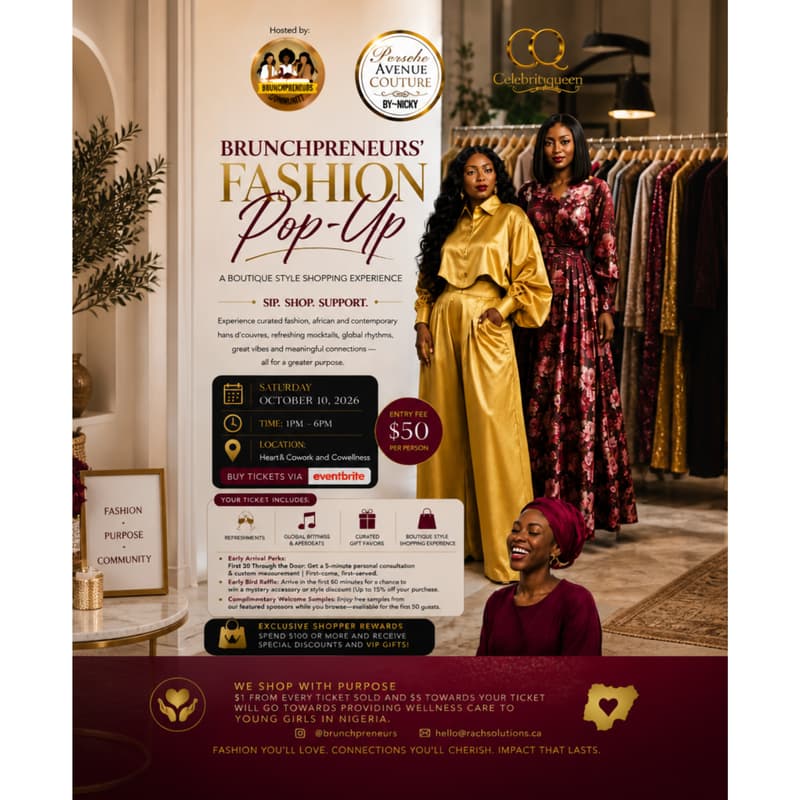 Cover Image for Brunchpreneurs’ Fashion Pop-Up: Sip. Shop. Support.