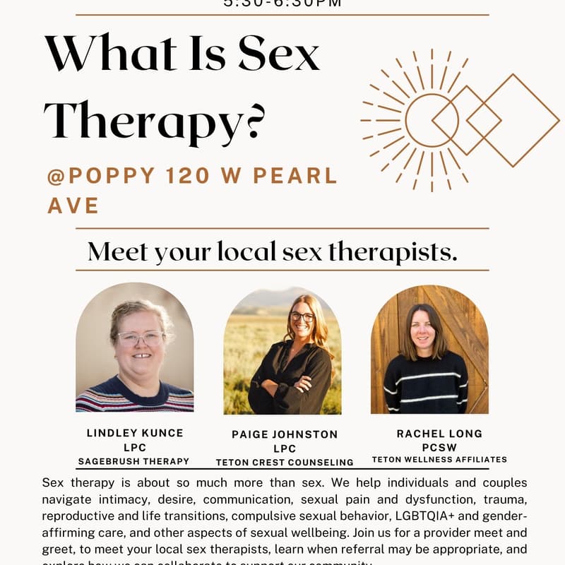 Cover Image for What is Sex Therapy? An Event for Local Providers.
