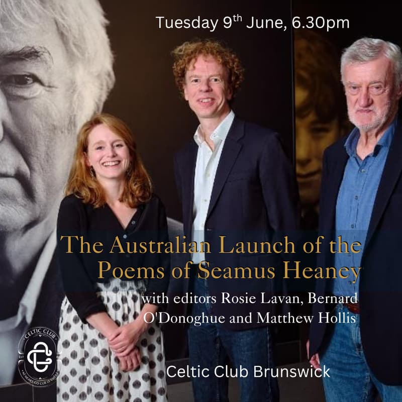 Cover Image for Australian Launch of the Poems of Seamus Heaney