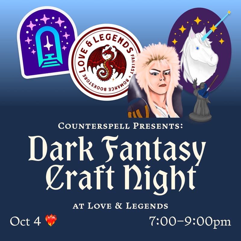 Cover Image for 💫 Dark Fantasy Craft Night: Counterspell pop-up at Love & Legends Books