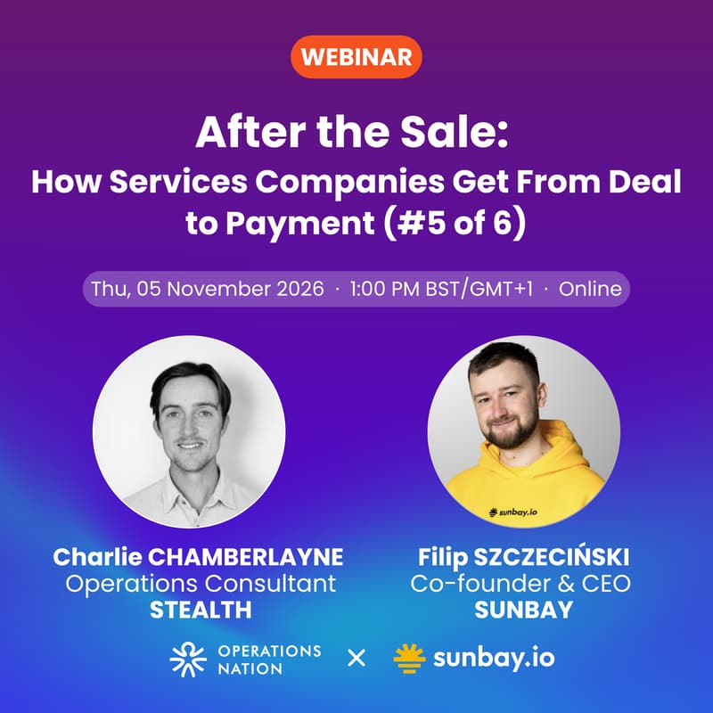 Cover Image for After the Sale: How Services Companies Get From Deal to Payment (#5 of 6)