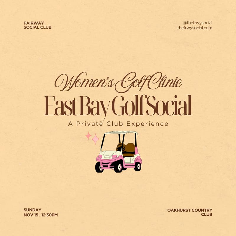 Cover Image for Women's Beginner + Intermediate Golf Clinic: East Bay Debut ⛳️💗