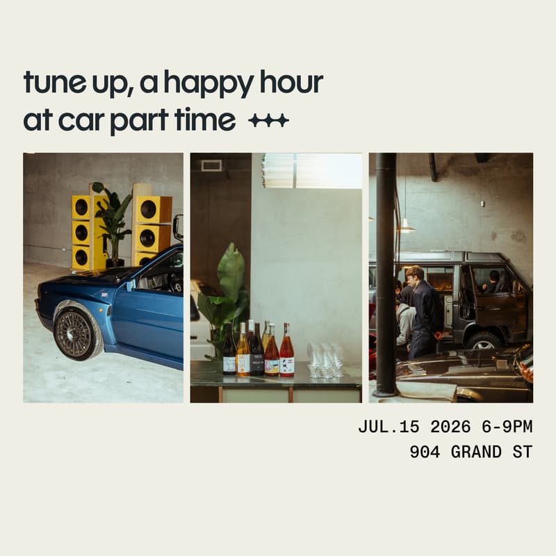 Cover Image for Tune Up, a happy hour at Car Part Time