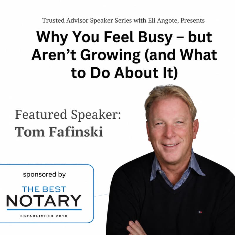 Cover Image for Why You Feel Busy – but Aren’t Growing (and What to Do About It) with Thomas Fafinski of EPiC Peer Groups