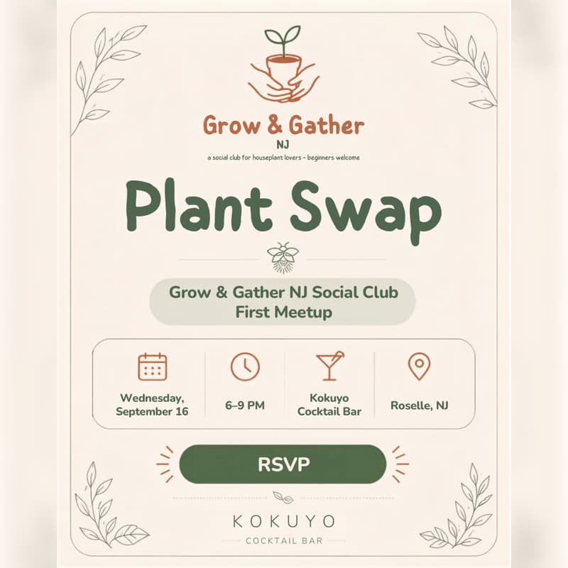 Cover Image for Plant Swap & Golden Hour with Grow & Gather NJ