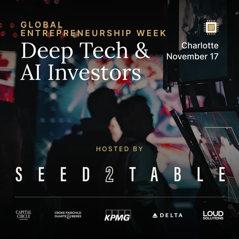 Cover Image for Seed2Table – Pitch+Dinner for Deep Tech & AI Investors