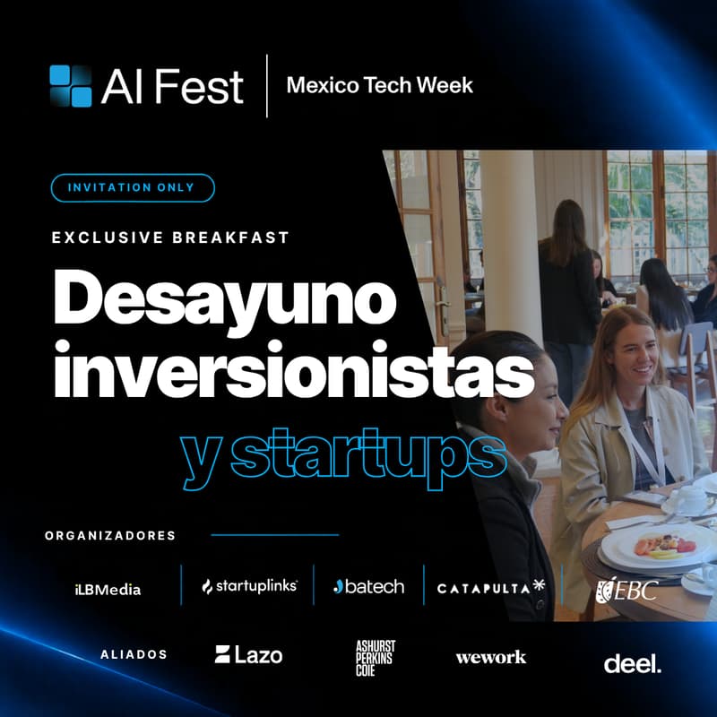 Cover Image for Desayuno inversionistas con startups (AI for Corporates Challenge)