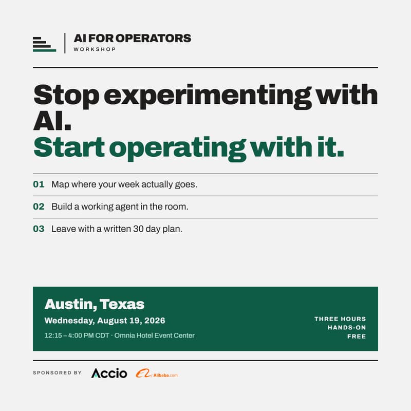 Cover Image for The AI for Operators Workshop - Austin