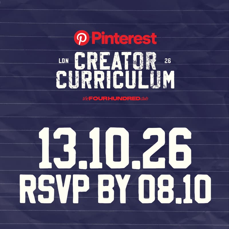 Cover Image for The 400 Club x Pinterest: Creator Curriculum