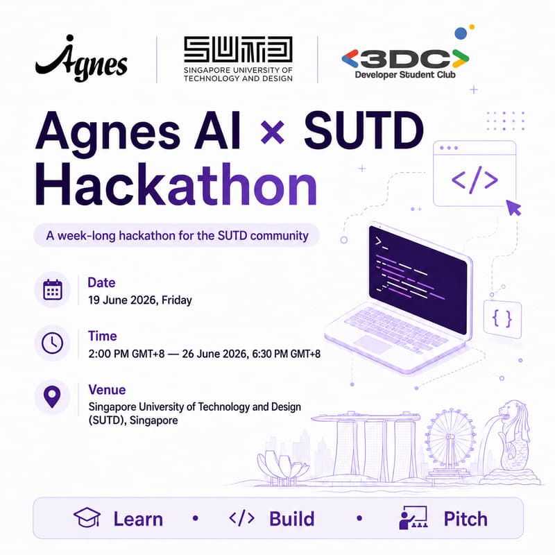 Cover Image for Agnes AI × SUTD Hackathon
