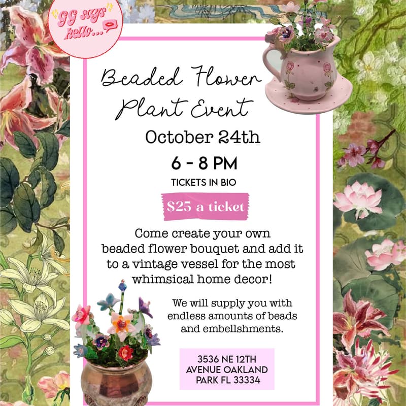 Cover Image for Beaded Plant Event #2