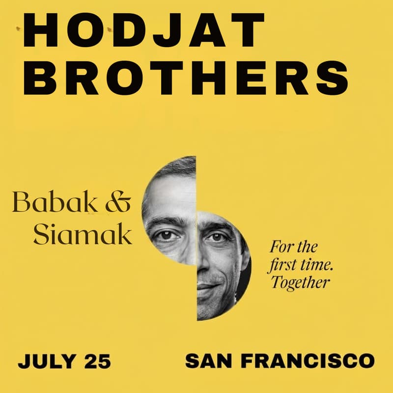 Cover Image for For the First Time Ever: Siamak & Babak Hodjat — Live