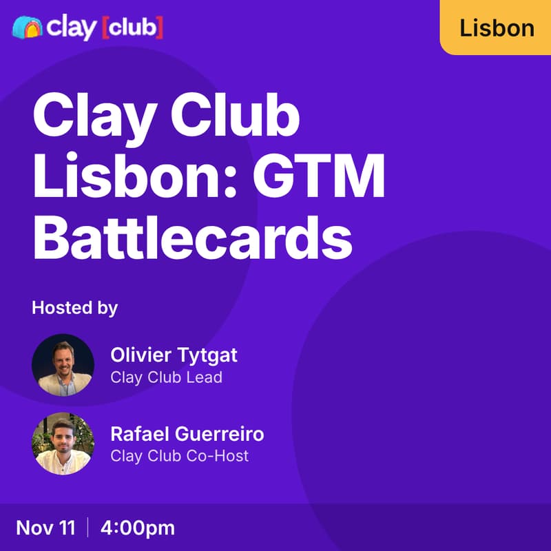 Cover Image for Clay in Lisbon: GTM Battlecards