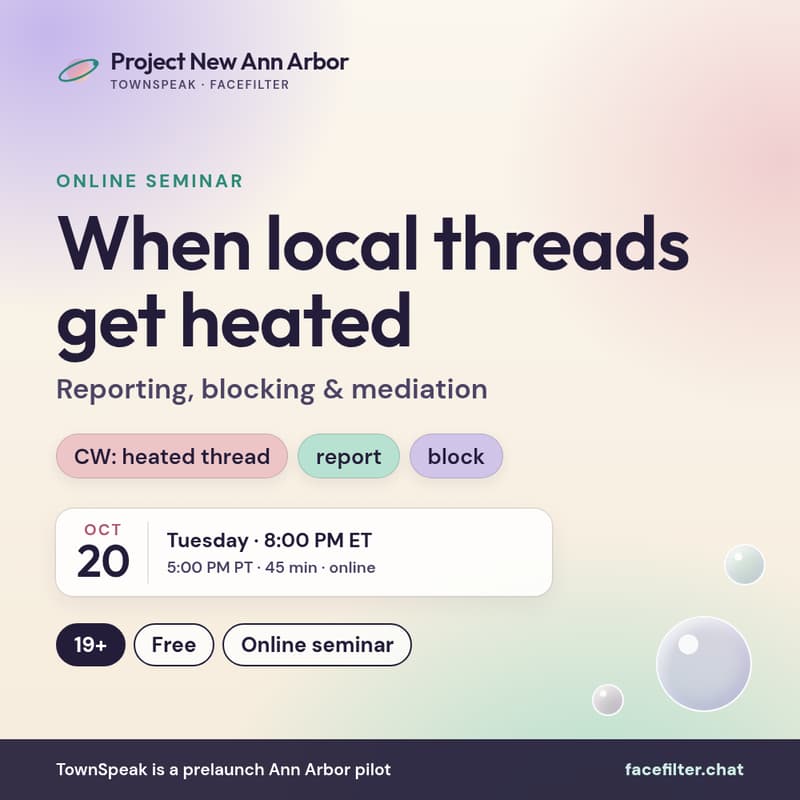 Cover Image for When Local Threads Get Heated: Reporting, Blocking & Mediation