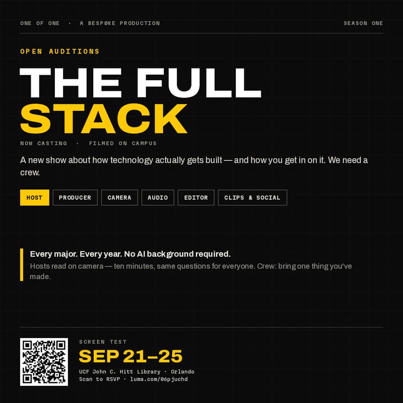 Cover Image for Full Stack Casting Call