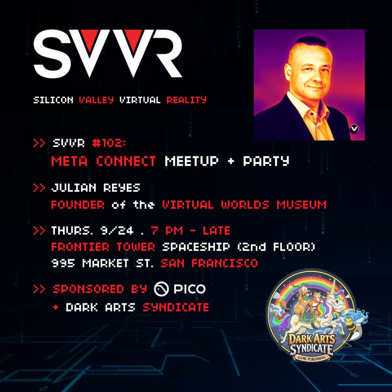 Cover Image for SVVR #102: Meta Connect Meetup + Party