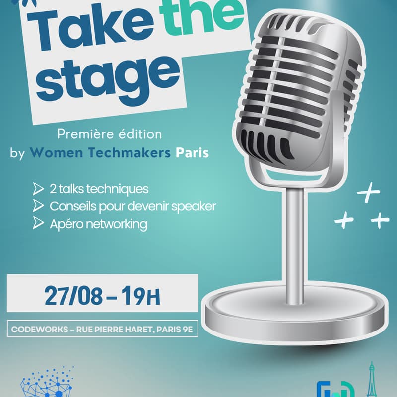 Cover Image for Take the Stage by Women Techmakers 🎤💜