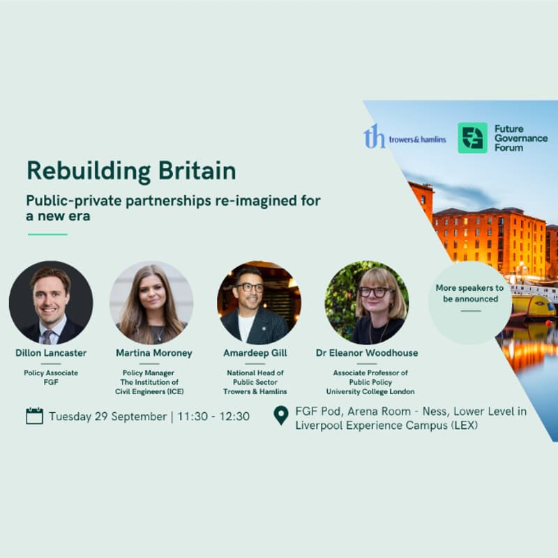 Cover Image for Rebuilding Britain: Public-private partnerships re-imagined for a new era