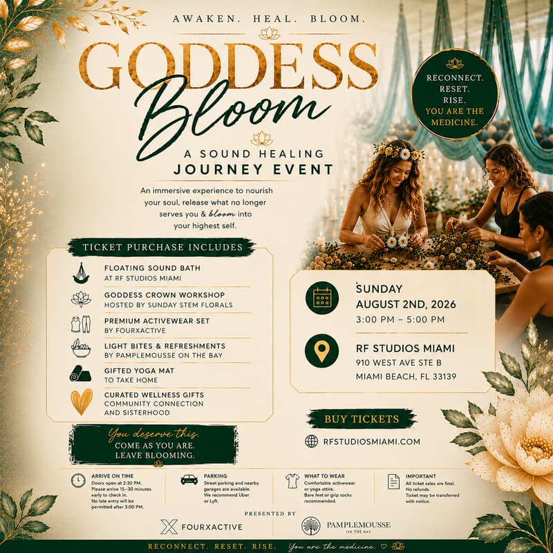Cover Image for Goddess Bloom + Floating Sound Bath Event
