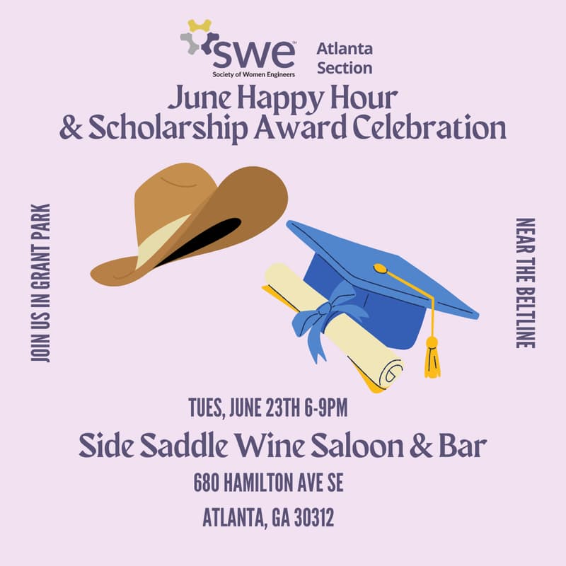 Cover Image for SWE Atlanta June Happy Hour & Scholarship Award Celebration