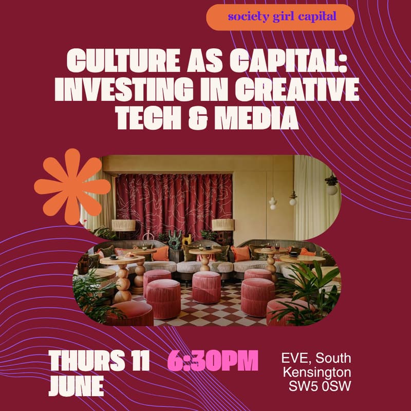 Cover Image for SGC Salons - Culture as Capital: Investing in Creative Tech and Media