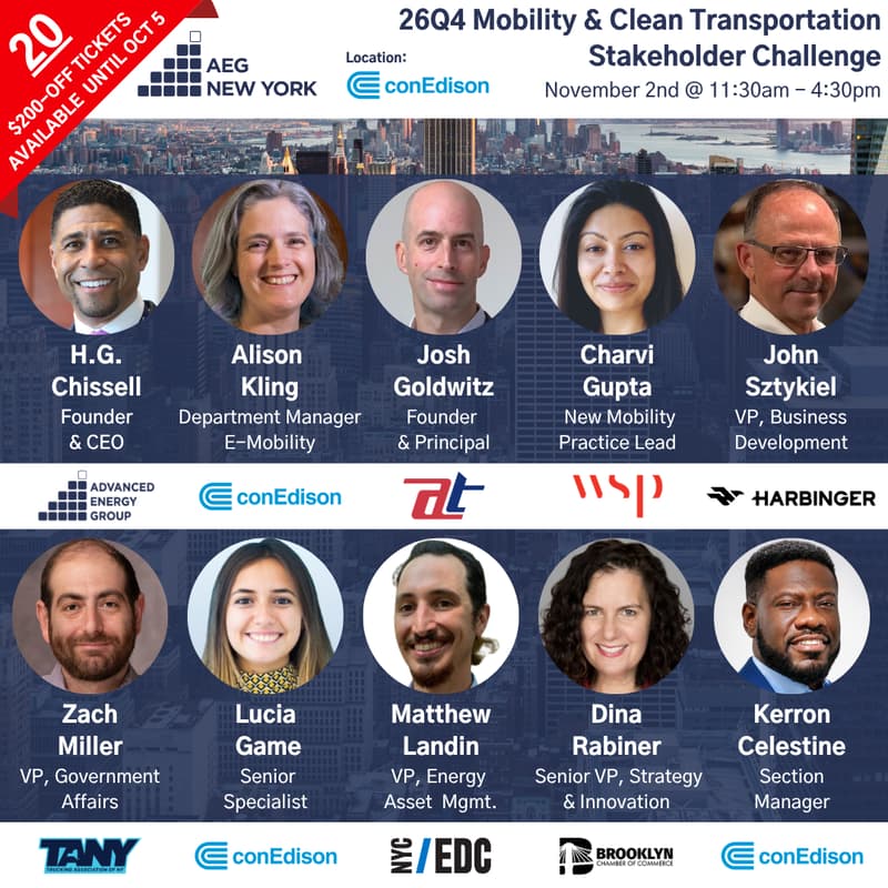 Cover Image for AEG New York 26Q4 Mobility & Clean Transportation Stakeholder Challenge