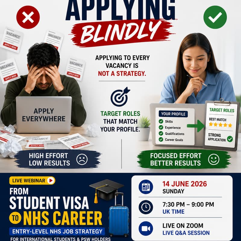 Cover Image for From Student Visa to NHS Career - For UK International Students & PSW Holders