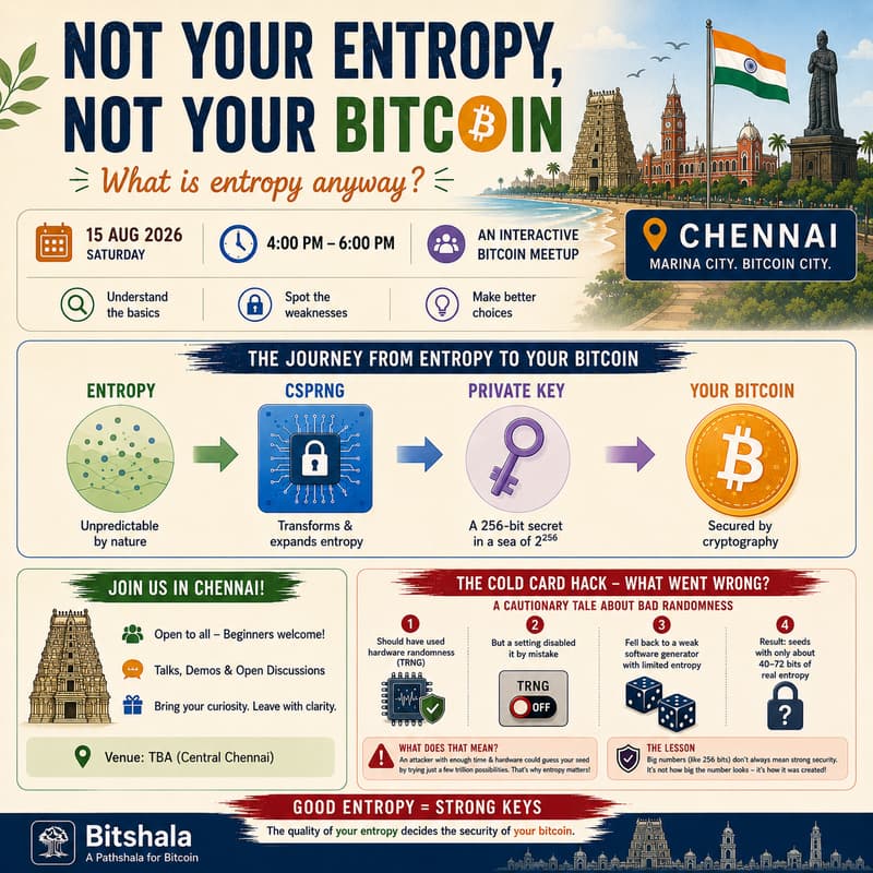 Cover Image for Not Your Entropy, Not Your Bitcoin | Chennai