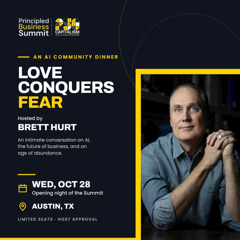Cover Image for Love Conquers Fear: An AI Dinner with Brett Hurt