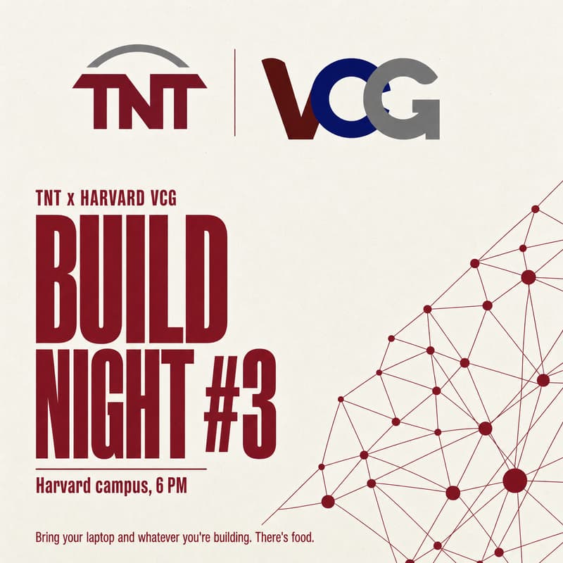 Cover Image for TNT Build Night #3, with Harvard VCG