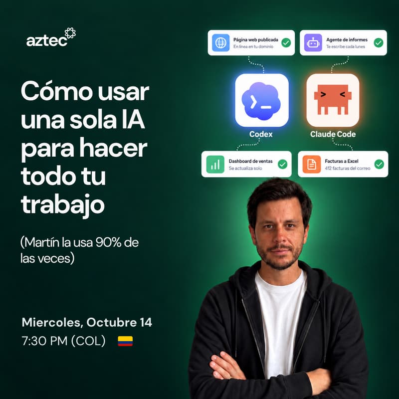 Cover Image for Cómo usar una sola IA para hacer todo tu trabajo (Martin la usa 90% de las veces)