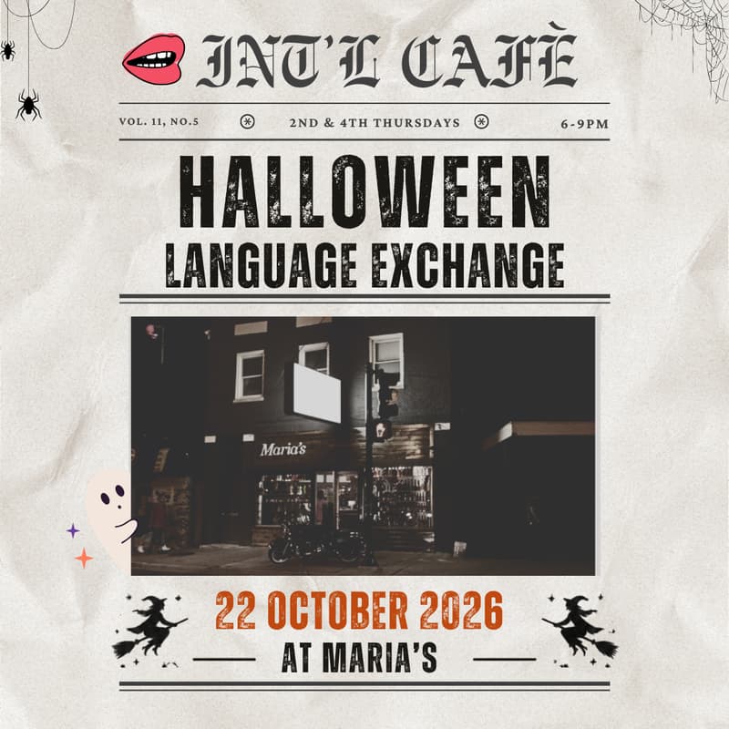 Cover Image for Halloween Language Exchange @MARIA'S