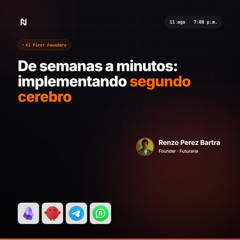 Cover Image for De semanas a minutos: implementando segundo cerebro